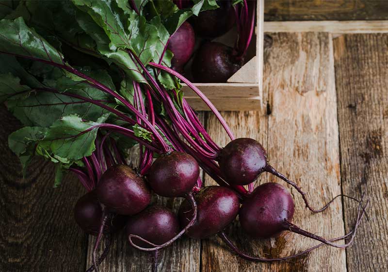 Fresh homegrown beetroots on wooden rustic table | Fall Garden Crops | Fruits And Veggies Perfect To Grow This Season | Fall Season Garden Ideas