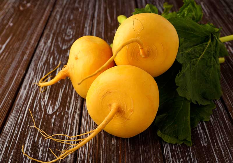 Yellow turnip on wooden background close up |Fall Garden Crops | Fruits And Veggies Perfect To Grow This Season | Fall Season Garden Ideas
