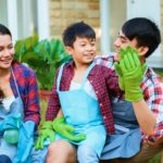Happy gardening with family at home. planting new tree on a pot together | Fun Gardening Activities For Kids Even You Will Enjoy | gardening activities | Featured