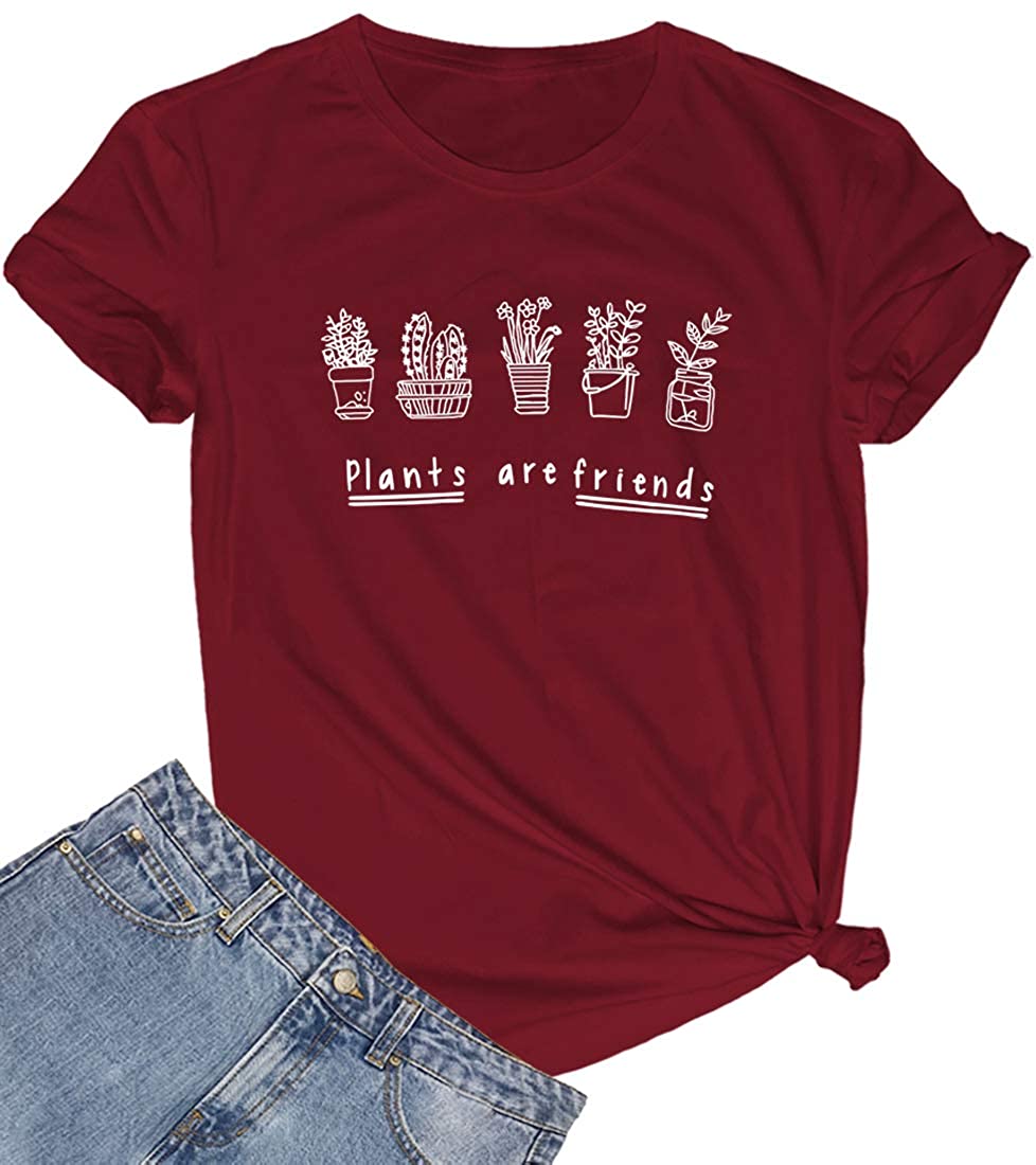 annoncere jeg fandt det Reskyd BLACKMYTH Women's Graphic Funny T Shirt Cute Tops Teen Girl Tees - Garden  Season