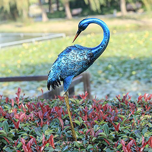 Details about   Metal Crane Statue Solar Light Garden Decor Bird Yard Art Sculpture Lawn Outdoor 