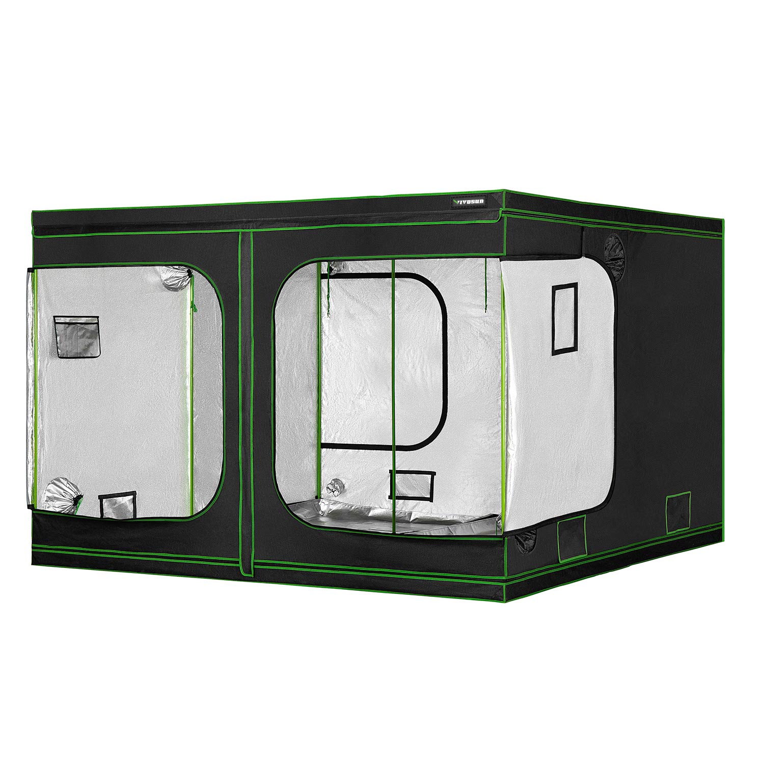 Details about   96''x48''x80'' Indoor Grow Tent Hydroponic Reflective Mylar Room Box 9'x4' ft 