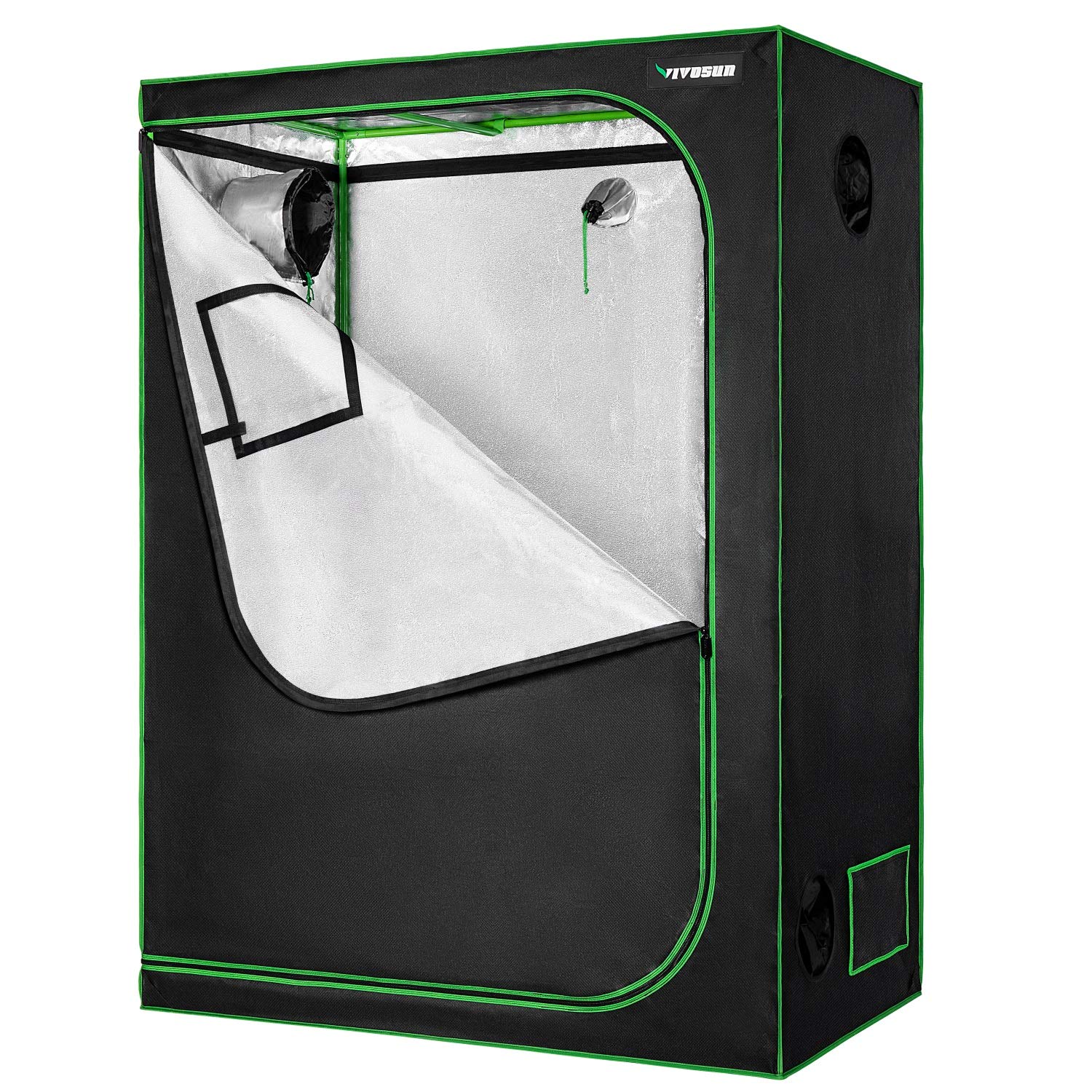 24""x24""x36" Hydroponic Window Floor Tray Grow Tent with Observation Indoor 