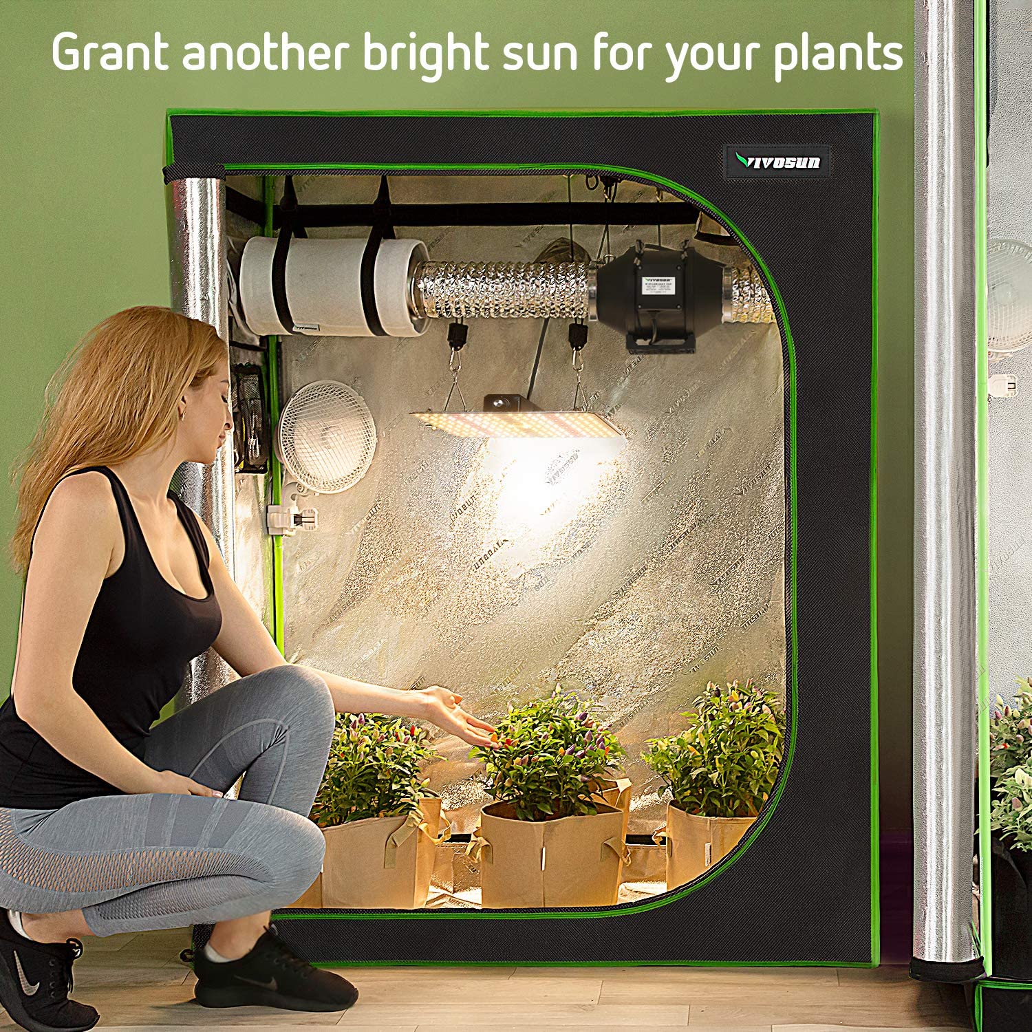Details about   Hydroponic Grow Tent with Observation Window and Floor Tray Plant Growing  2'x4' 