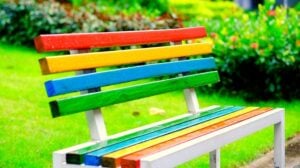 colored bench | Relaxing Outdoor Garden Benches Perfect For Your Summer Garden | Featured