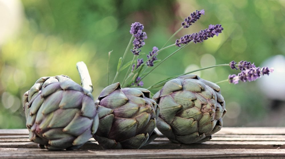 artichokes on wooden box | Spring Vegetable Garden Plants Perfect For Spring Growing Season | vegetable garden plants | spring vegetable garden